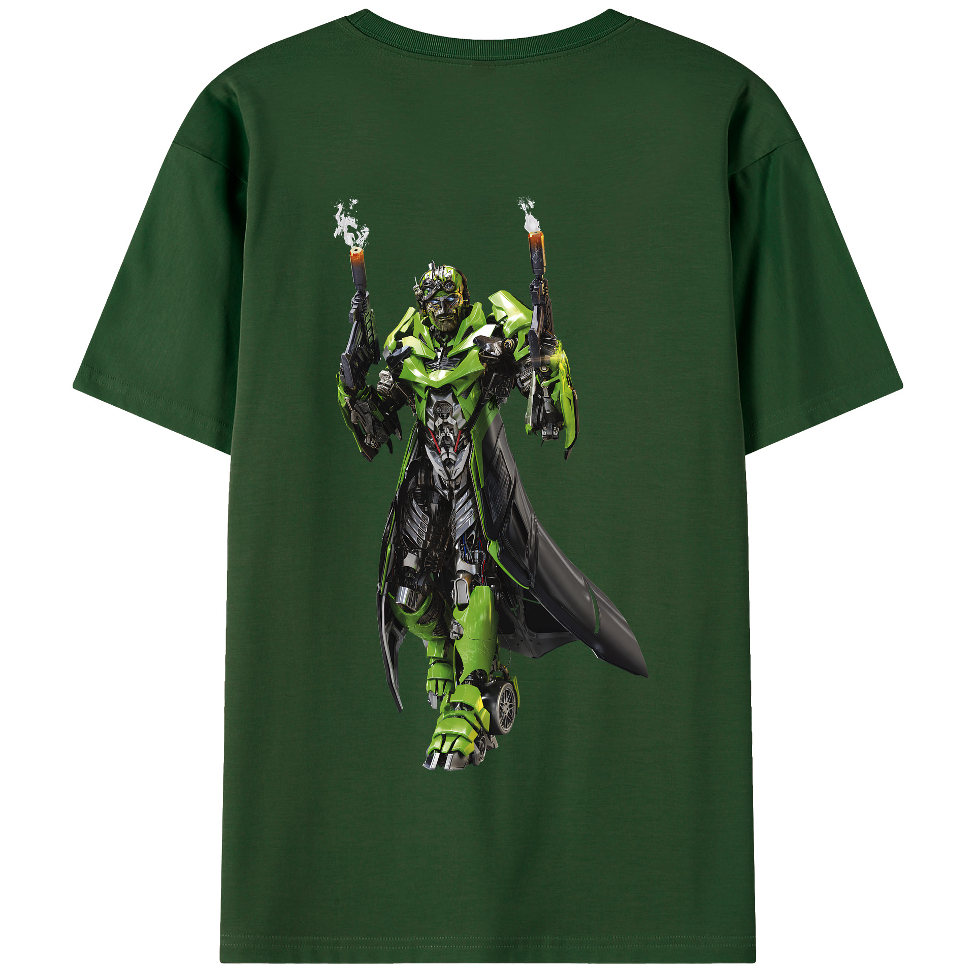 （画像用） Transformers トランスフォーマー 綿100％半袖Tシャツ（背面プリント）